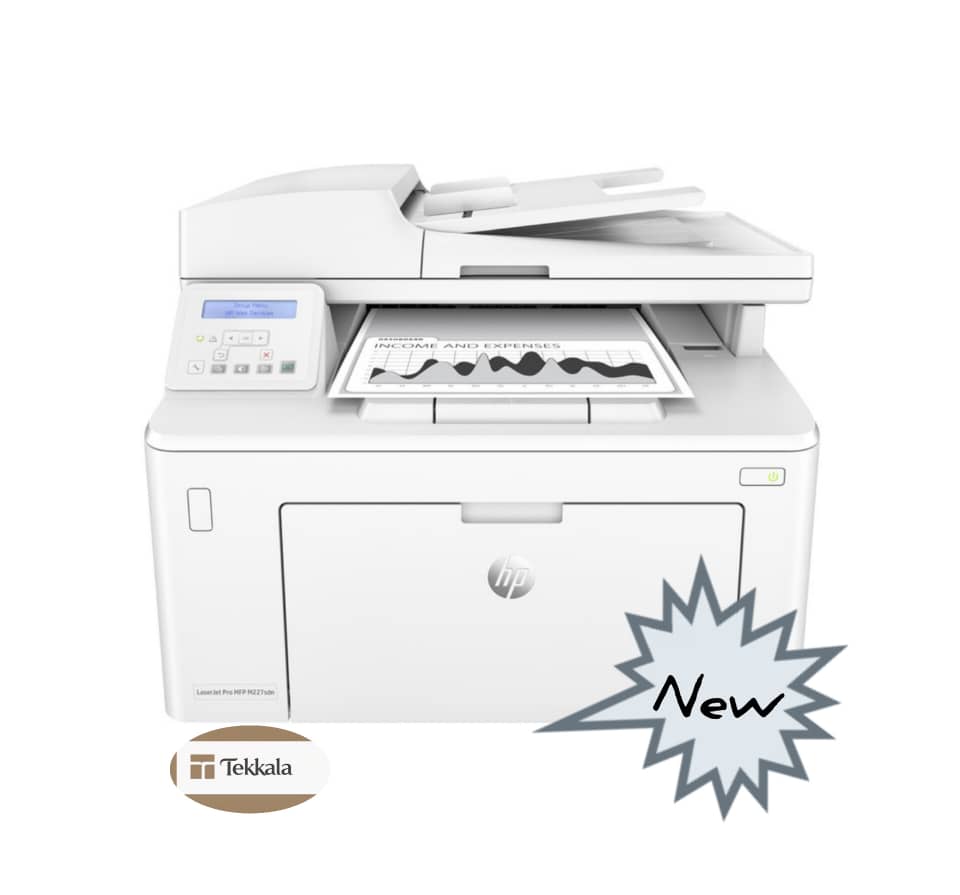پرینتر hp laserjet 227fdw چهارکاره سیاه و سفید