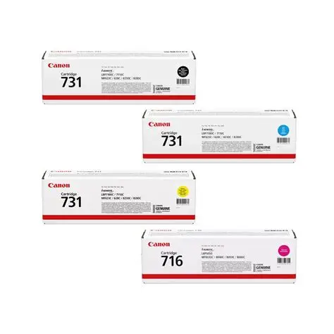 كارتريج 731 در رنگهاي مشكي/قرمز/زرد/آبي